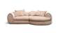 Preview: yoko-home Sofa COCOON - Eckelement und Rundelement rechts mit 4 Kissen
