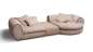 Preview: yoko-home Sofa COCOON - Eckelement, Hocker und Rundelement rechts mit 4 Kissen